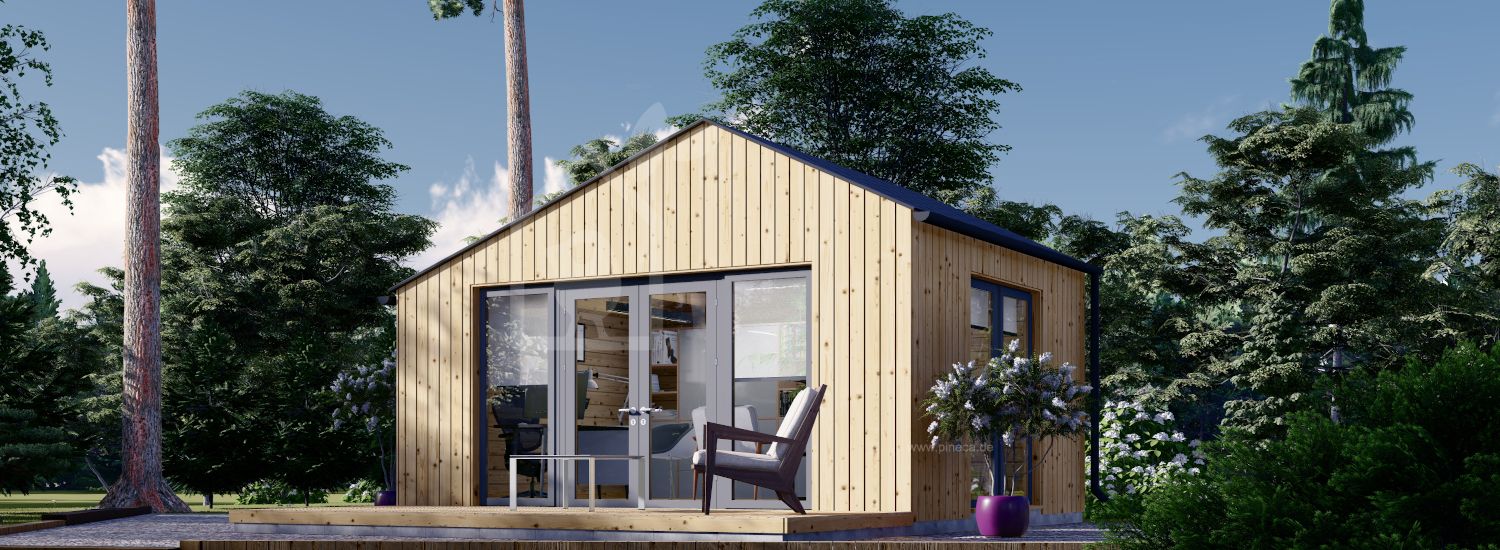 Gartenhaus aus Holz TONIA (34 mm + Holzverschalung), 5x4 m, 20 m² visualization 1