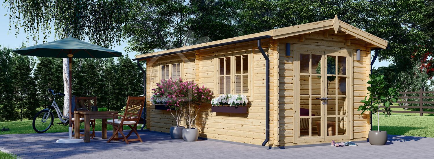 Gartenhaus aus Holz STRONGHOLD (34 mm), 3x6 m, 18 m² visualization 1