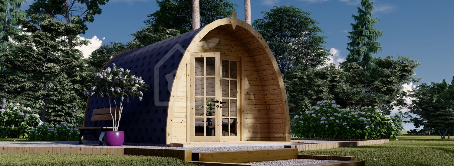 Gartenhaus aus Holz BRETA (28 mm), 3x5 m, 15 m² visualization 1