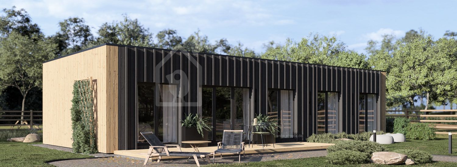 Holzhaus zum Wohnen BELLA 3 RV (Isoliert, KfW55), 75 m² visualization 1