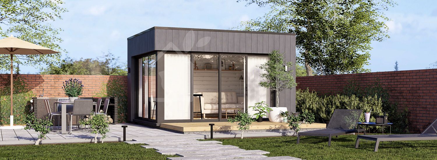 Gartenhaus aus Holz AMARA (34 mm + Verschalung), 4x3 m, 10 m² visualization 1