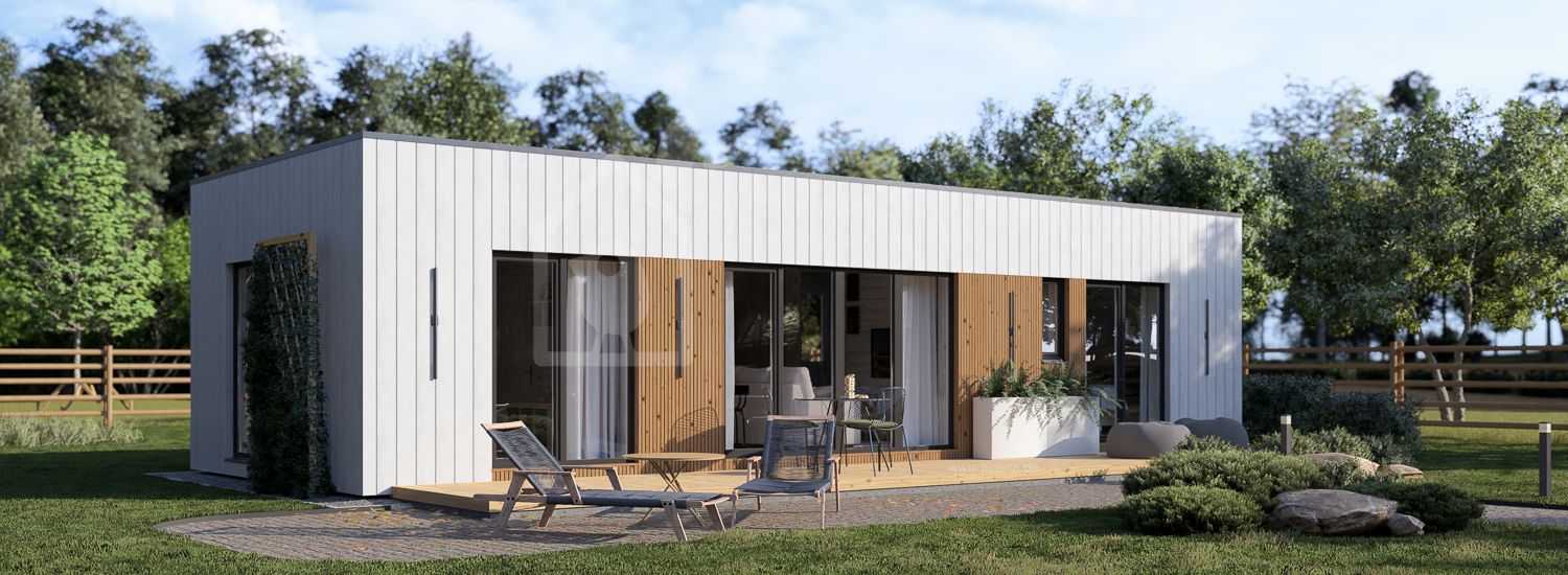 Fertighaus aus Holz BELLA I PV (Isoliert, KfW55), 46 m² visualization 1