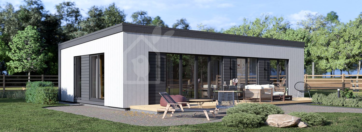 Fertighaus aus Holz CARLA PV (Isoliert, KfW55), 66 m² visualization 1