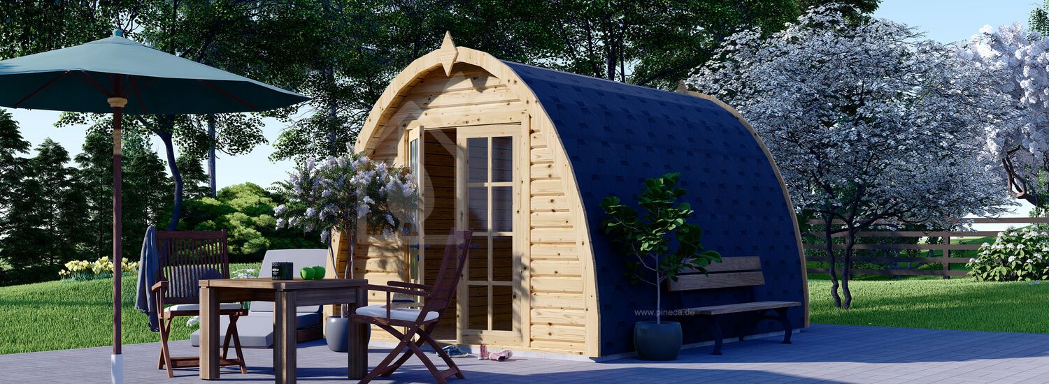 Gartenhaus aus Holz BRETA (44 mm), 3x4 m, 12 m² visualization 1