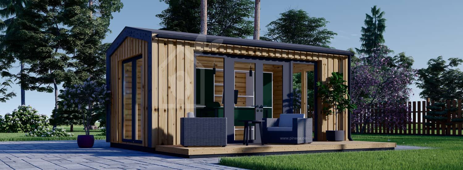 Gartenhaus aus Holz EMMY (34 mm + Holzverschalung), 5x3 m, 15 m² visualization 1