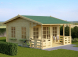 Gartenhaus aus Holz ROYAL (Isoliert, 44+44 mm), 5x5 m, 25 m²